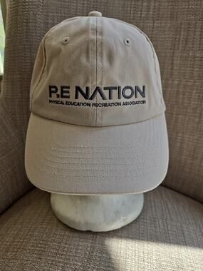 P.E Nation Worldwide Strapback Baseball Cap Pink One Size Blush Embroidered